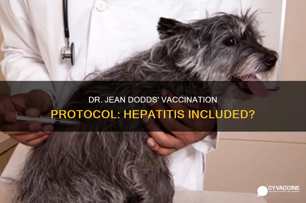 does dr jean dodds vaccination protocol include hepatitis