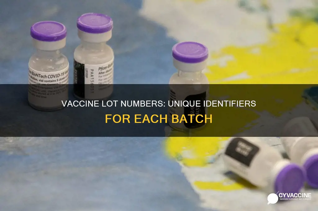 does each vaccine have a different lot number