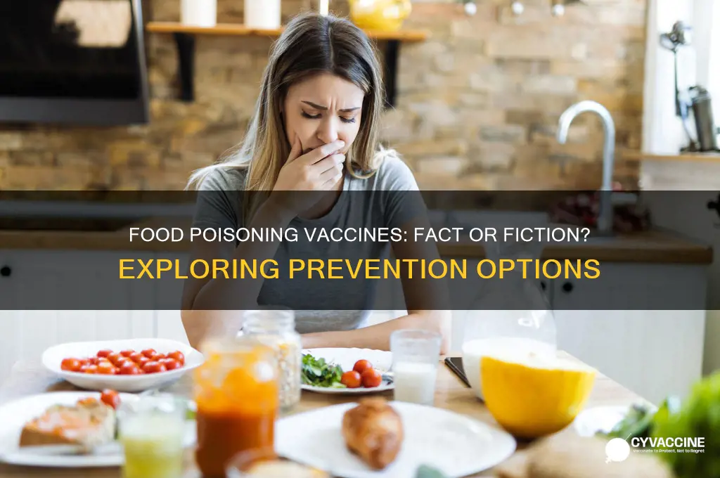 does food posiomg have a vaccine