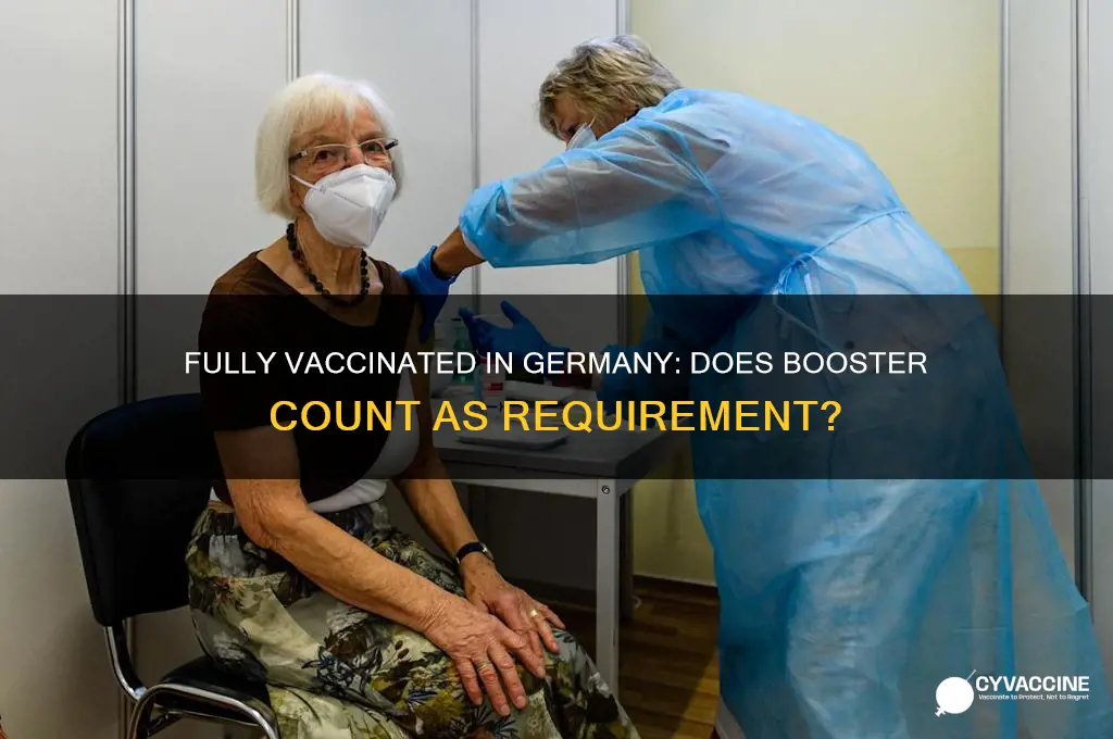 does fully vaccinated include booster germany