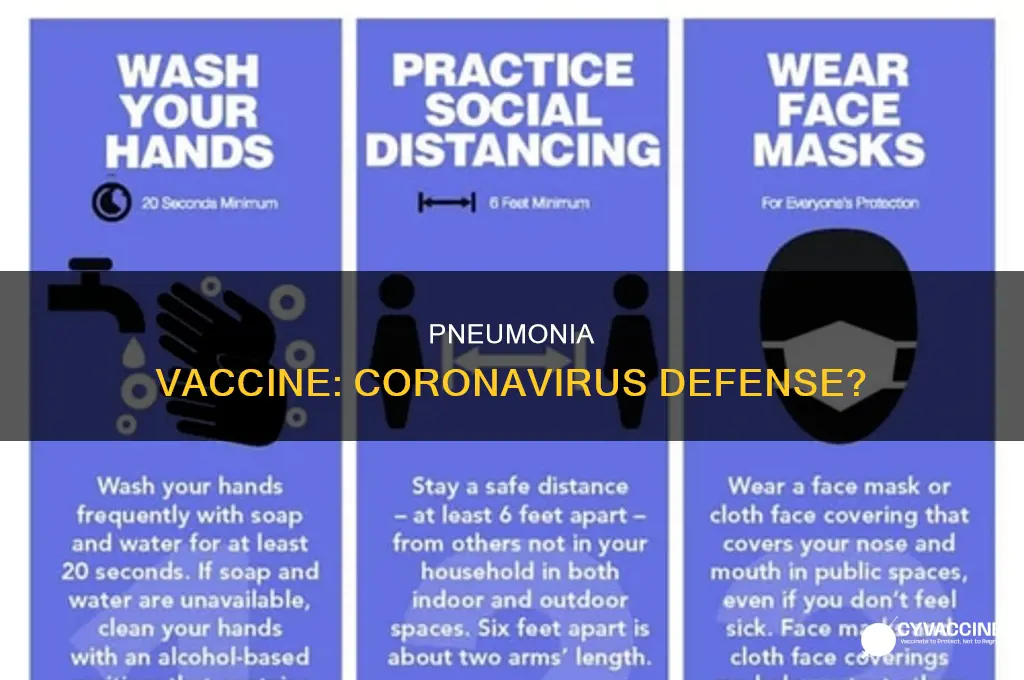 does having a pneumonia vaccine help with coronavirus