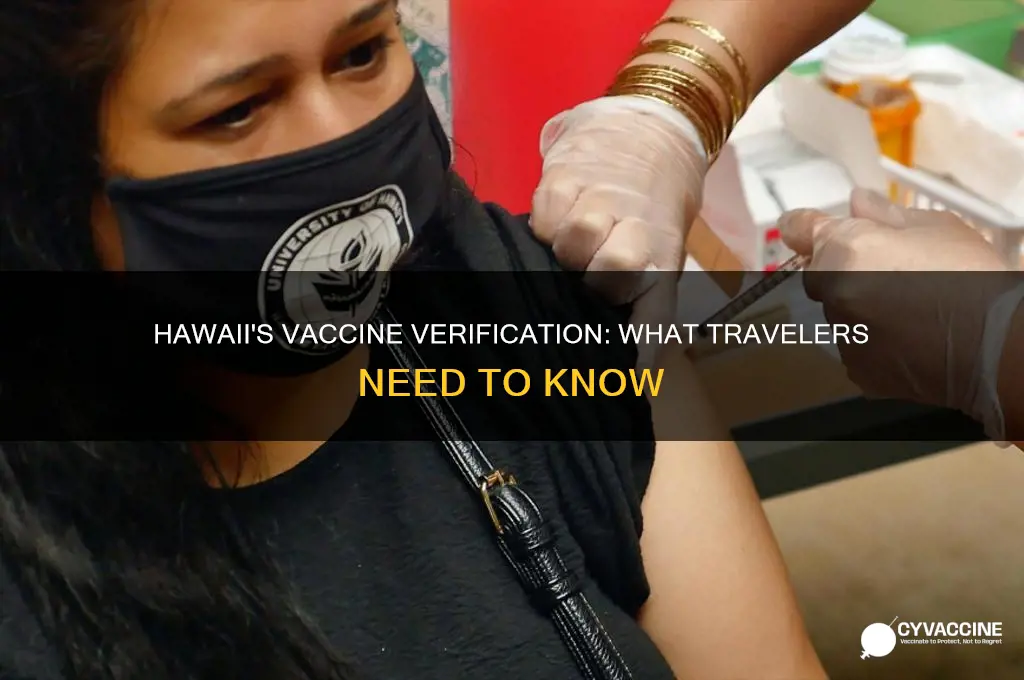 does hawaii accept proof of vaccination