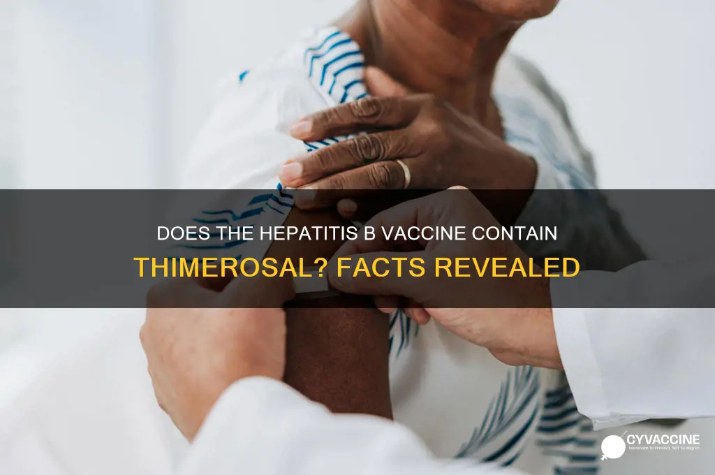 does hep b vaccine contain thimerosal