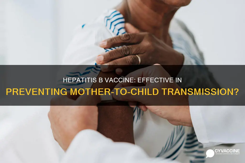 does hep b vaccine prevent mtct