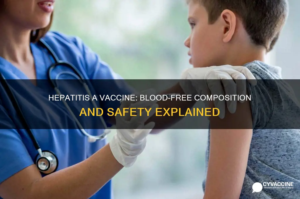 does hepatitis a vaccine contain blood
