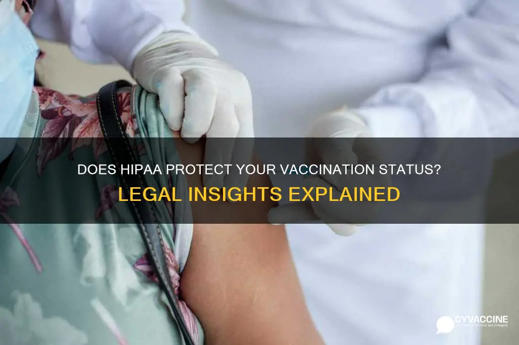 does hipaa apply to vaccination status