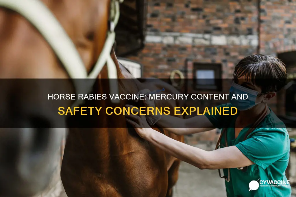 does horse rabies vaccine contain mercury