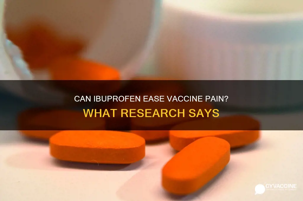 does ibuprofen help with vaccine pain