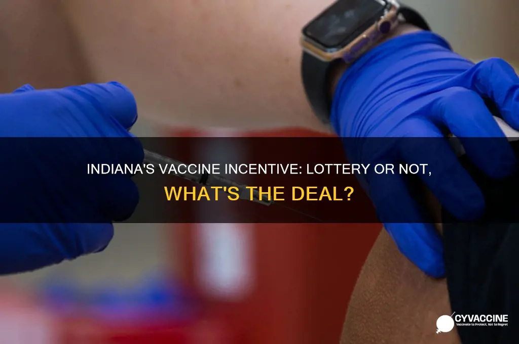 does indiana have a vaccine lottery