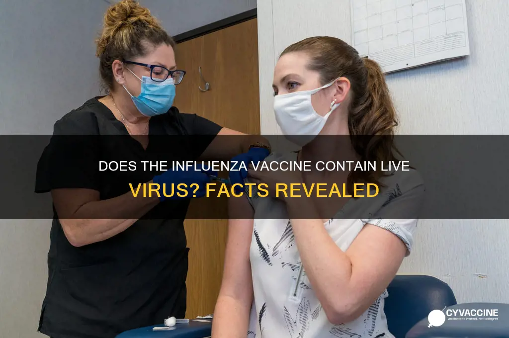 does influenza vaccine contain live virus