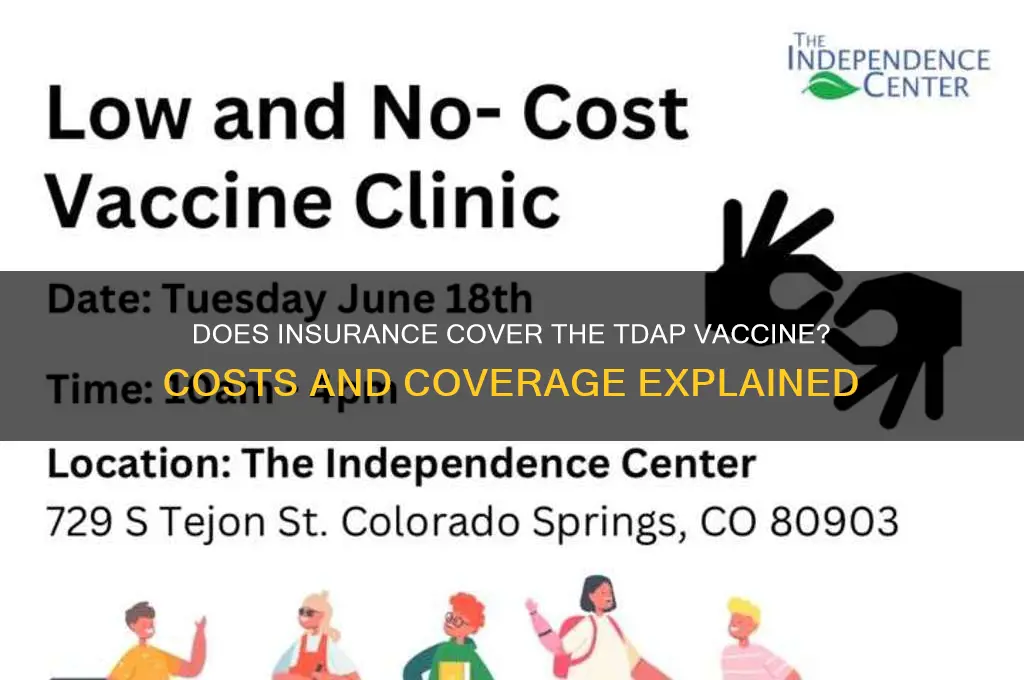 does insurance pay for tdap vaccine