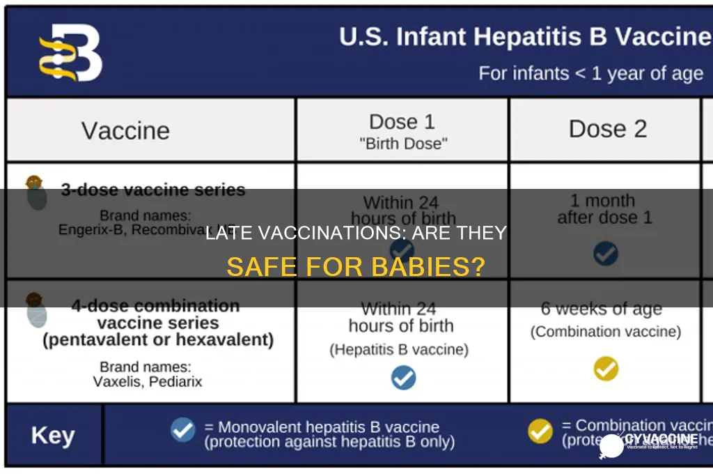 does it matter if baby has vaccinations late