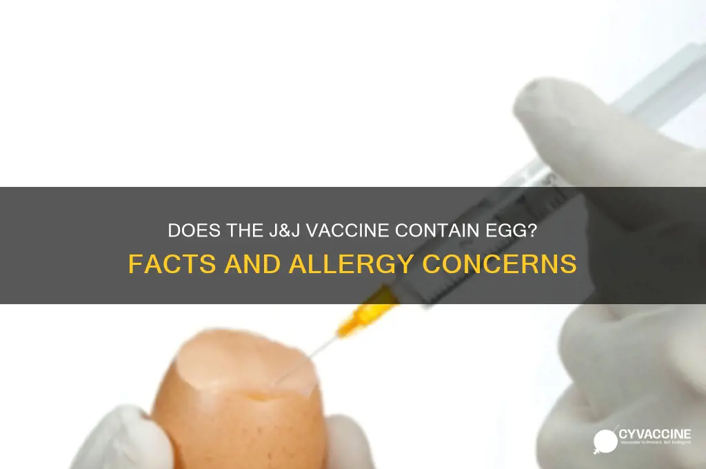 does j&j vaccine contain egg