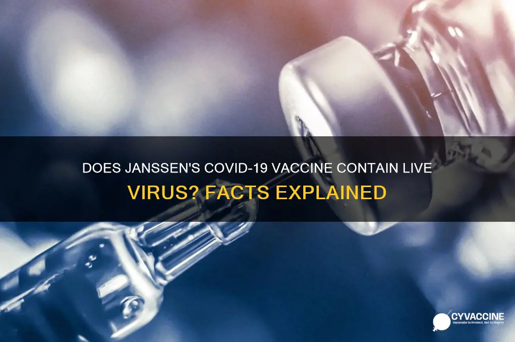 does janssen vaccine contain live virus