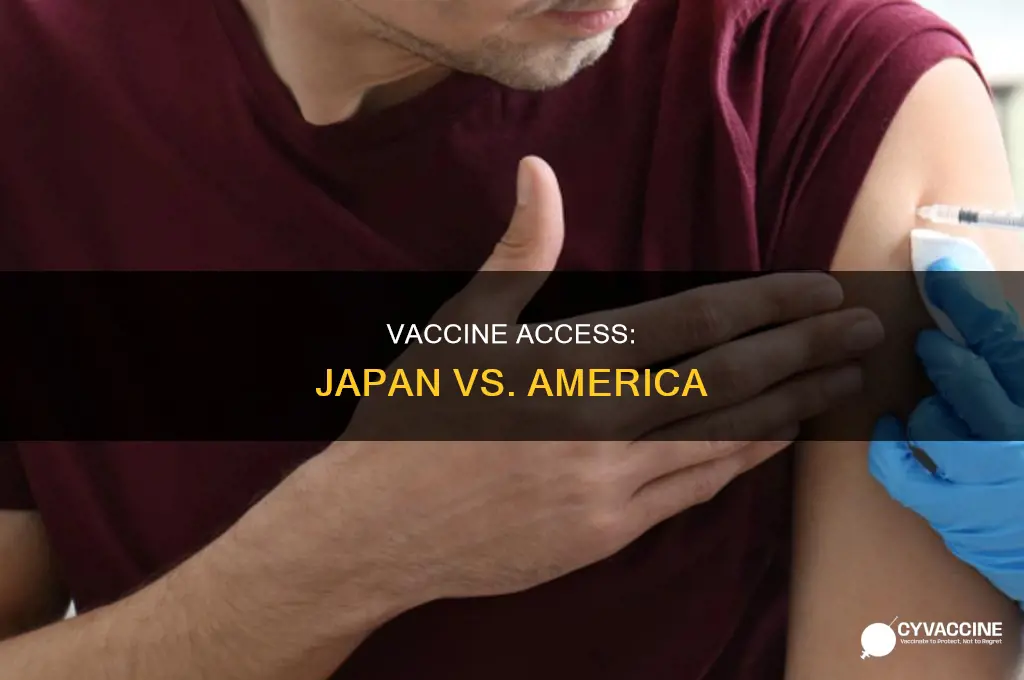 does japan have as many vaccines as america