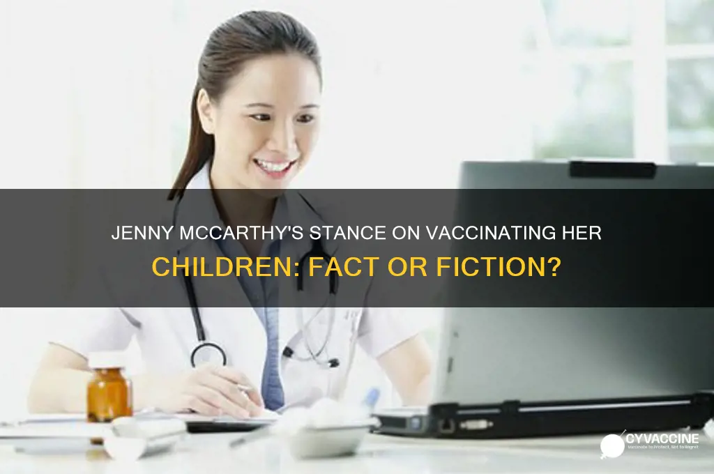 does jenny mccarthy vaccinate her kids