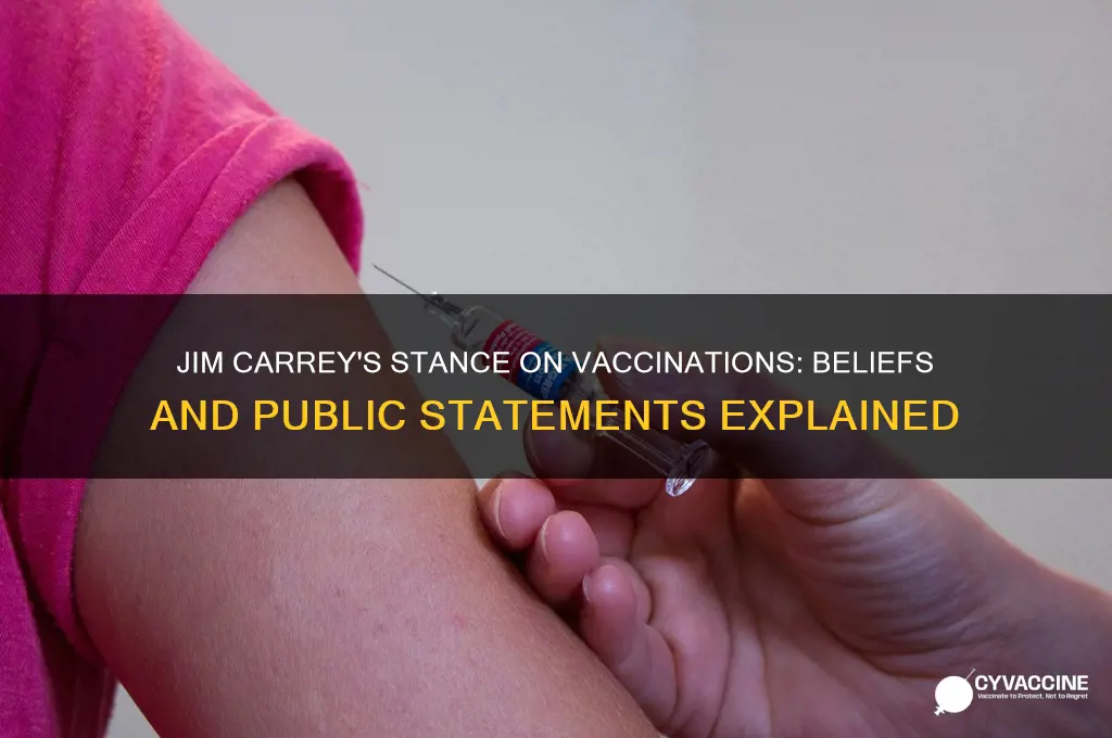 does jim carey believe in vaccinations