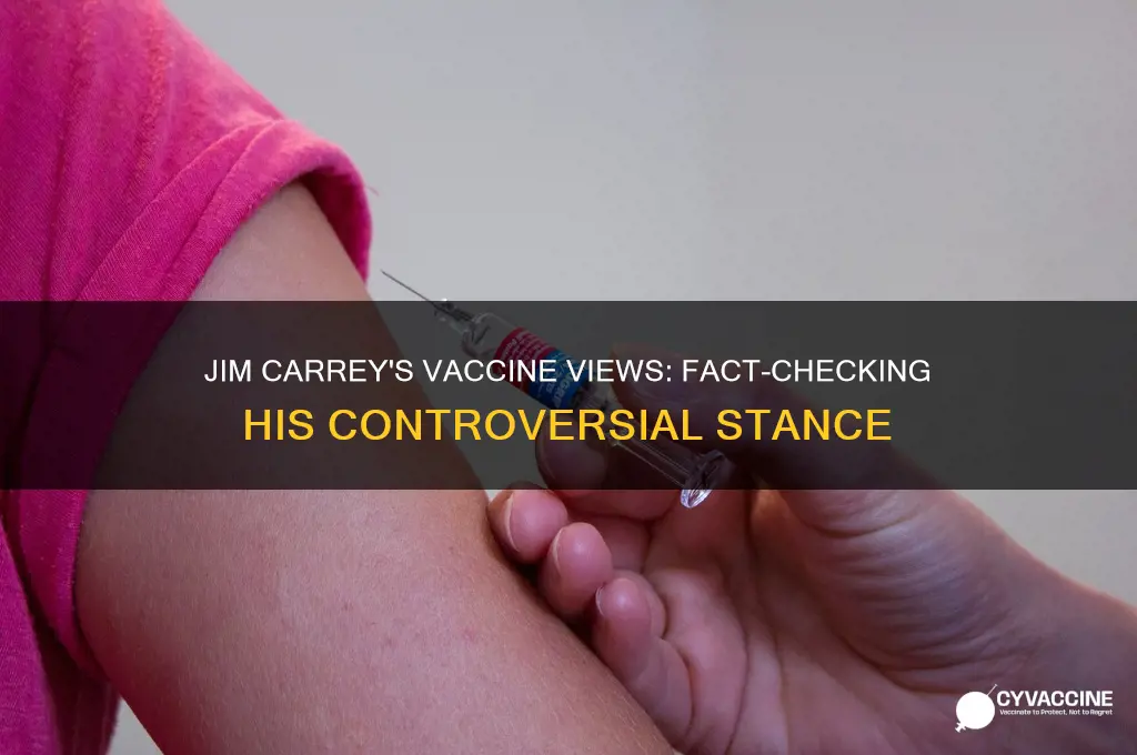 does jim carrey believe in vaccines
