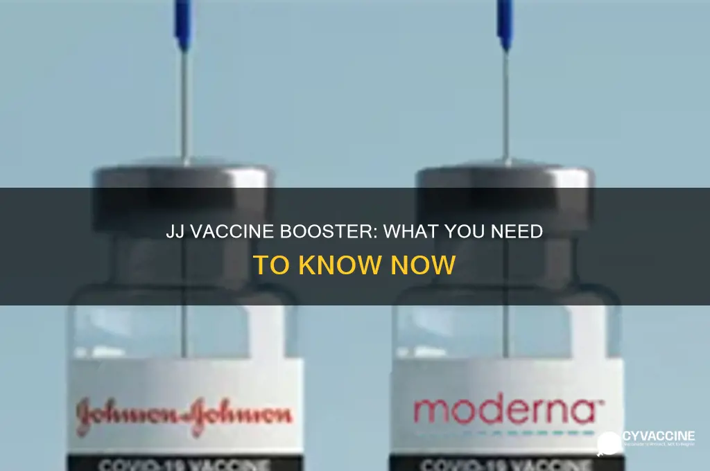 does jj vaccine have a booster