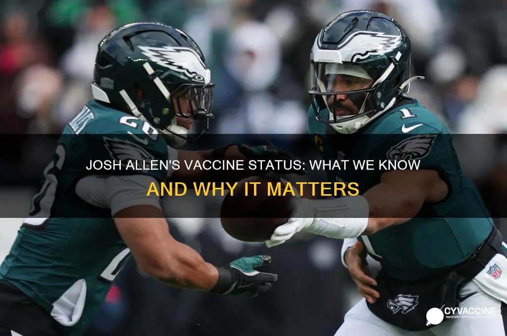 does josh allen have the vaccine