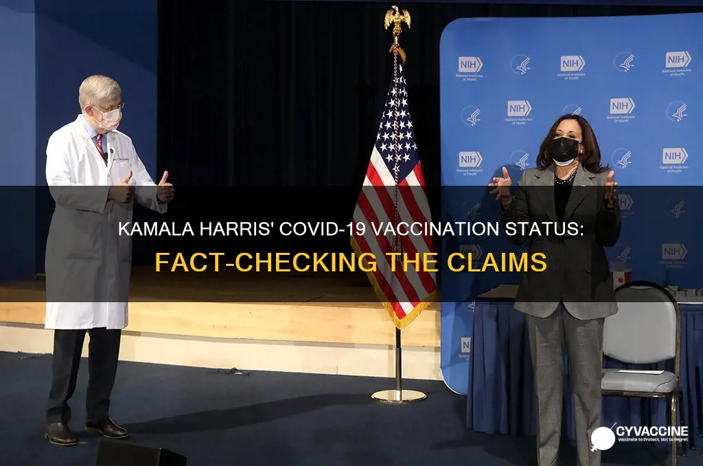 does kamala harris have the vaccine