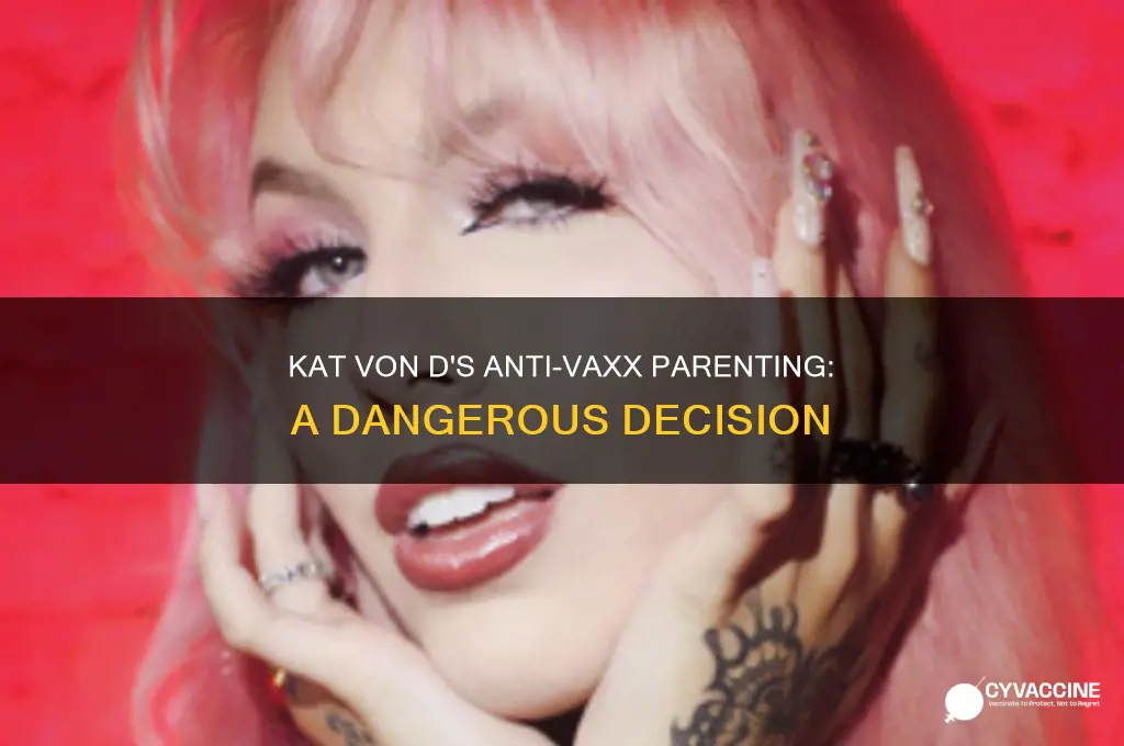 does kat von d not vaccinate her kids