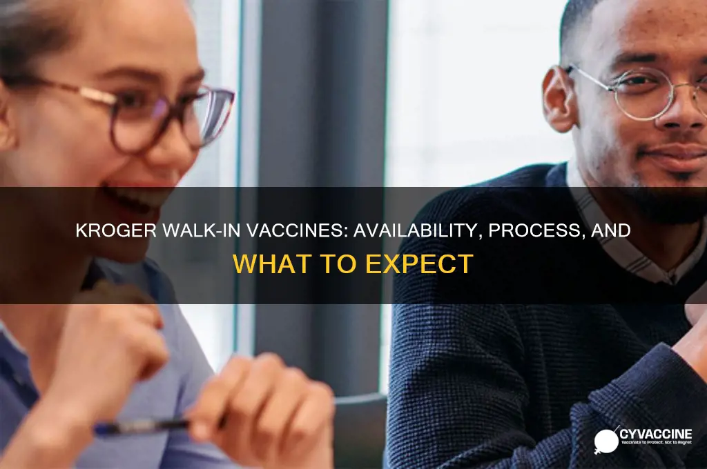 does kroger do walk in vaccines