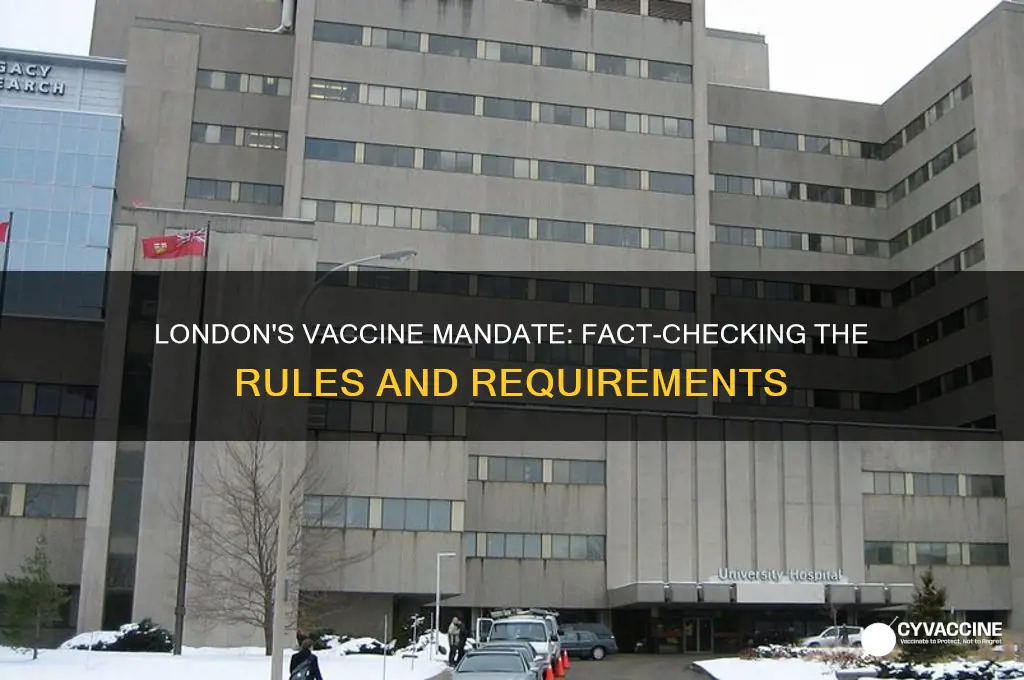 does london have a mandatory vaccine
