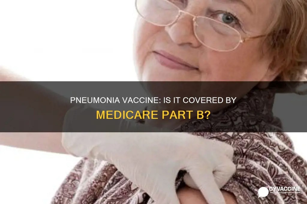 does medicare part b pay for pneumonia vaccine