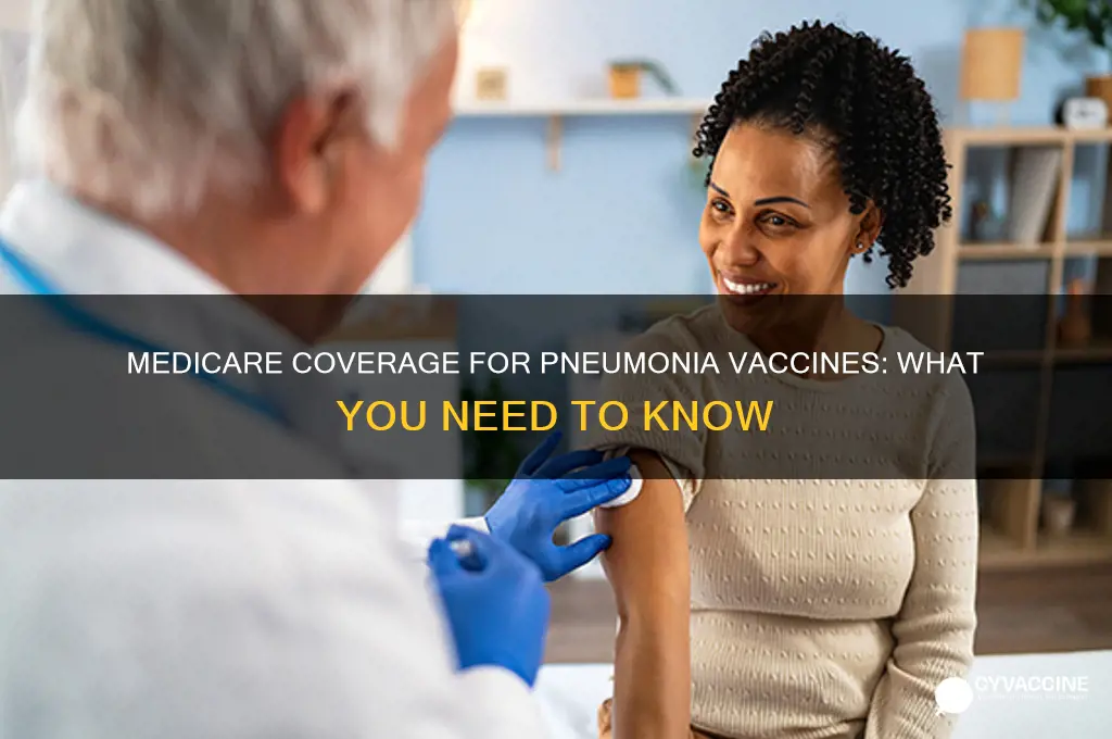 does medicare pay for pneumonia vaccine