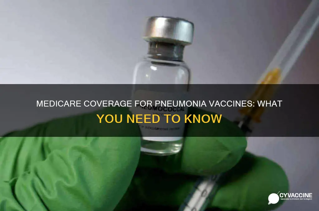 does medicare pay for pneumonia vaccines