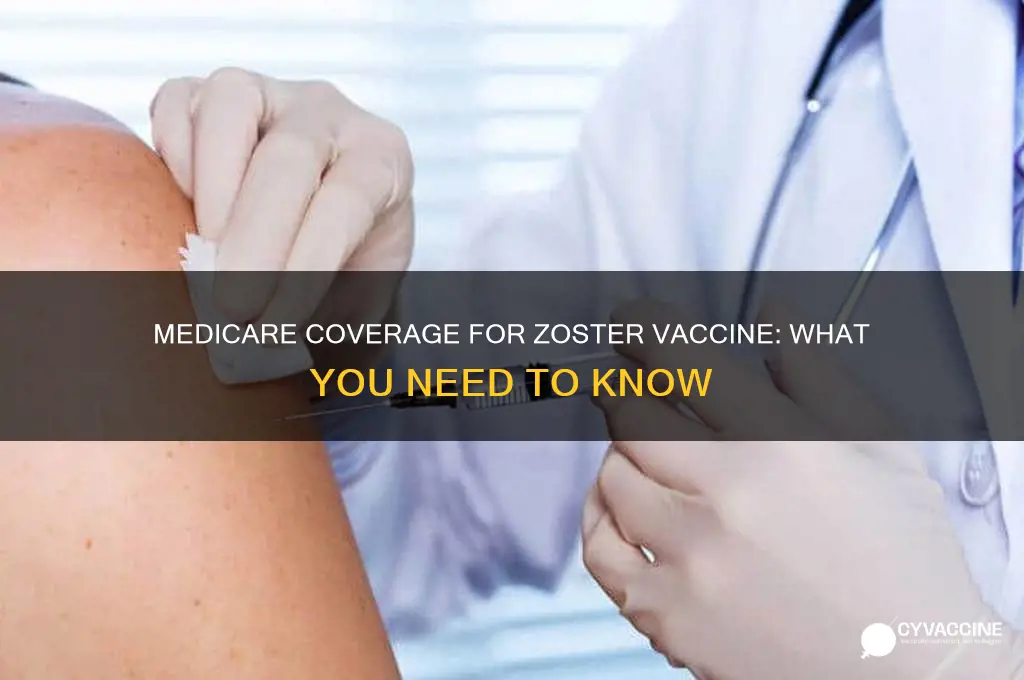does medicare pay for zoster vaccine