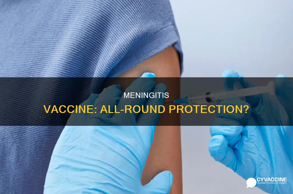 does meningitis vaccine protect against all forms if meningitis