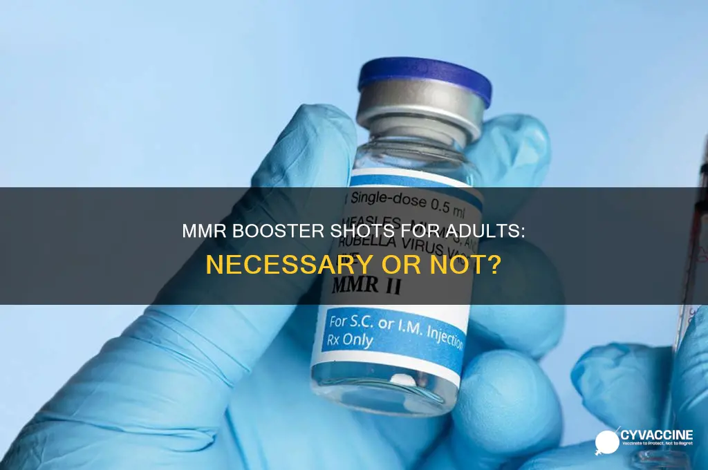 does mmr vaccination booster as adult