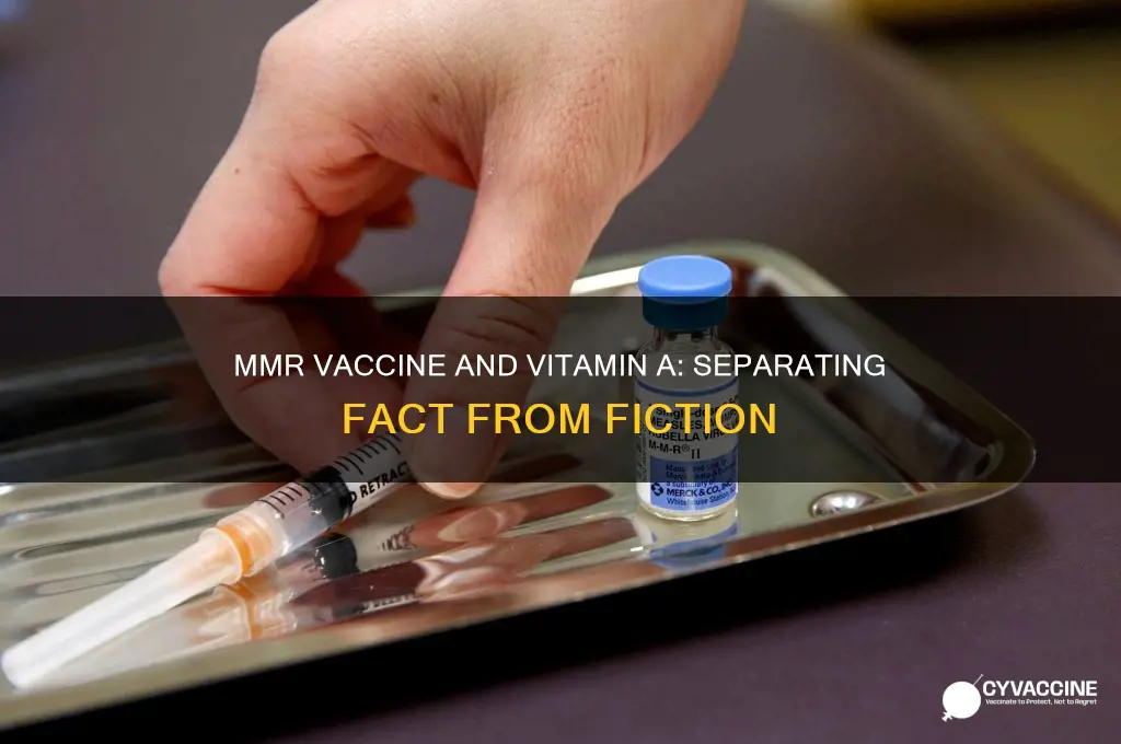 does mmr vaccine deplete vitamin a