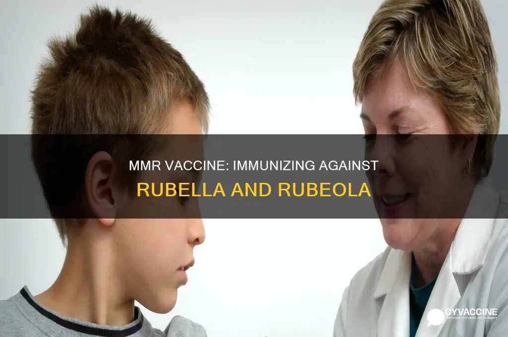 does mmr vaccine immunize against rubella or rubeola