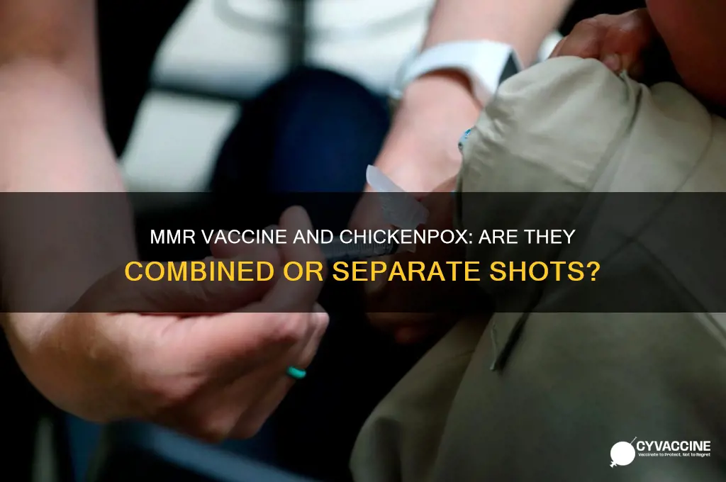 does mmr vaccine include chicken pox