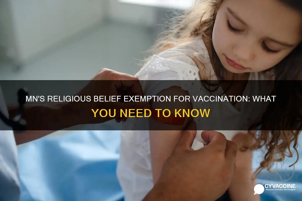 does mn have a religous belief exemption for vaccination