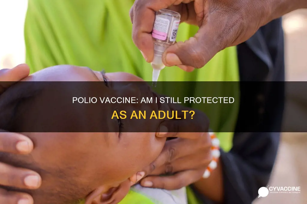 does my childhood polio vaccine still protect me