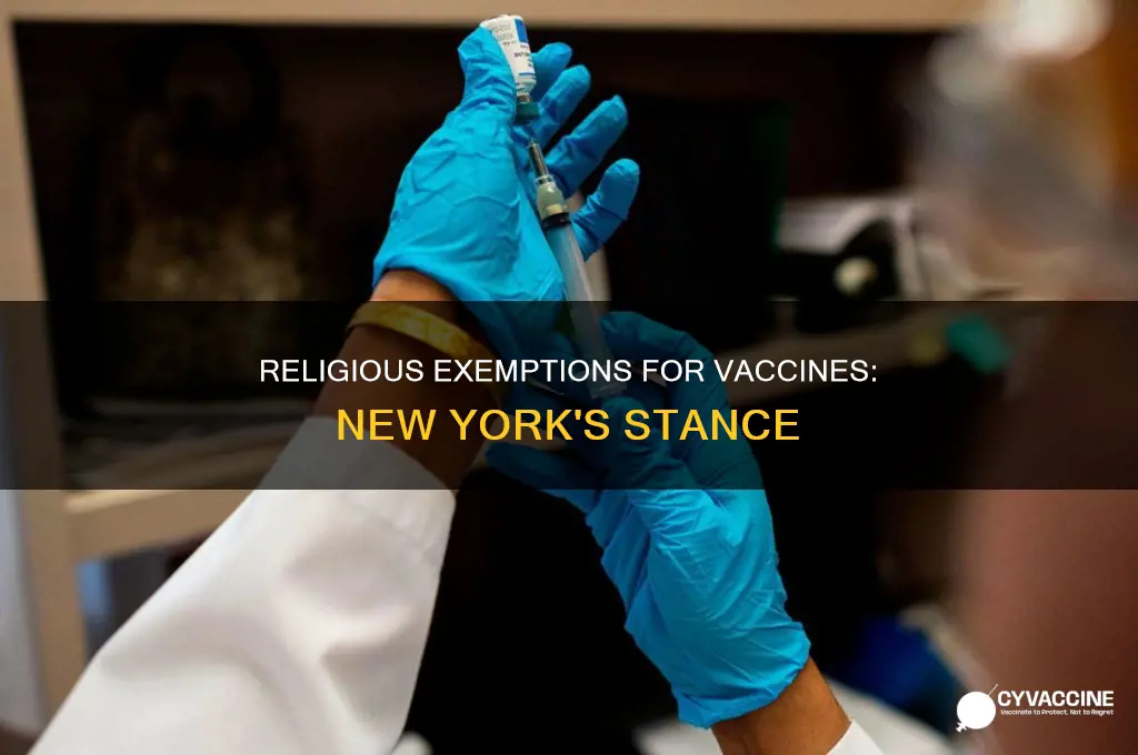 does new york allow religious exemption for vaccines
