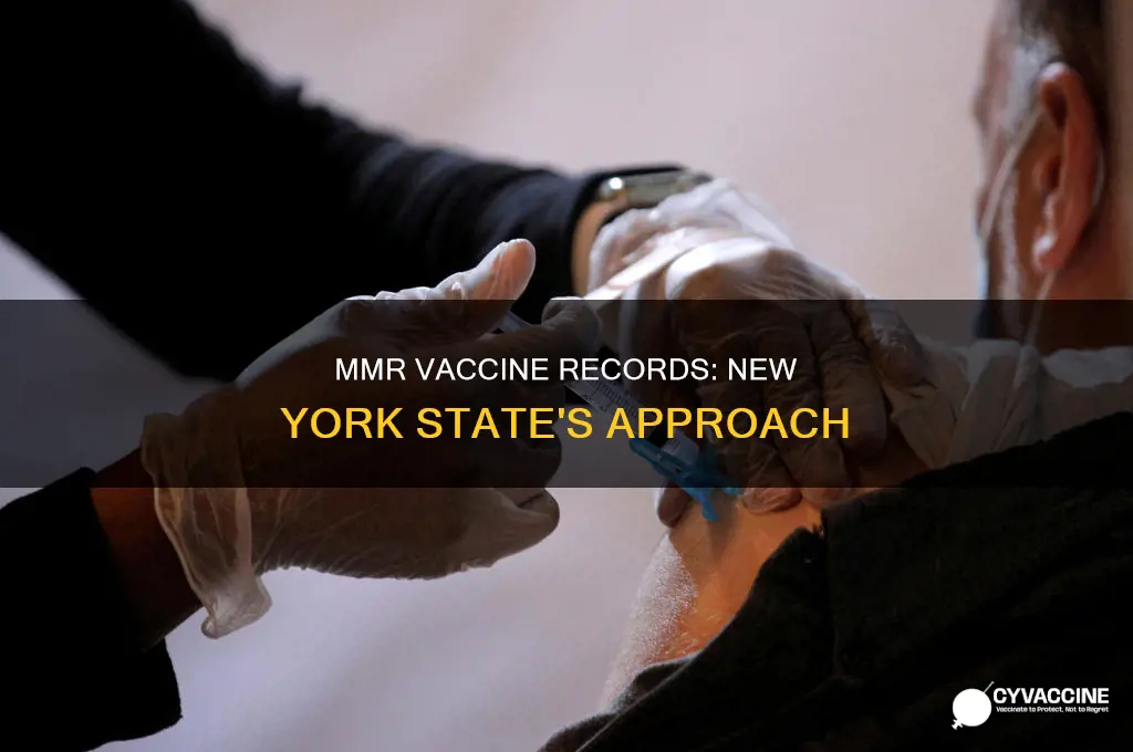 does new york state have records in mmr vaccine