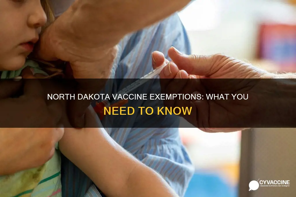 does north dakota accept vaccine exemptions