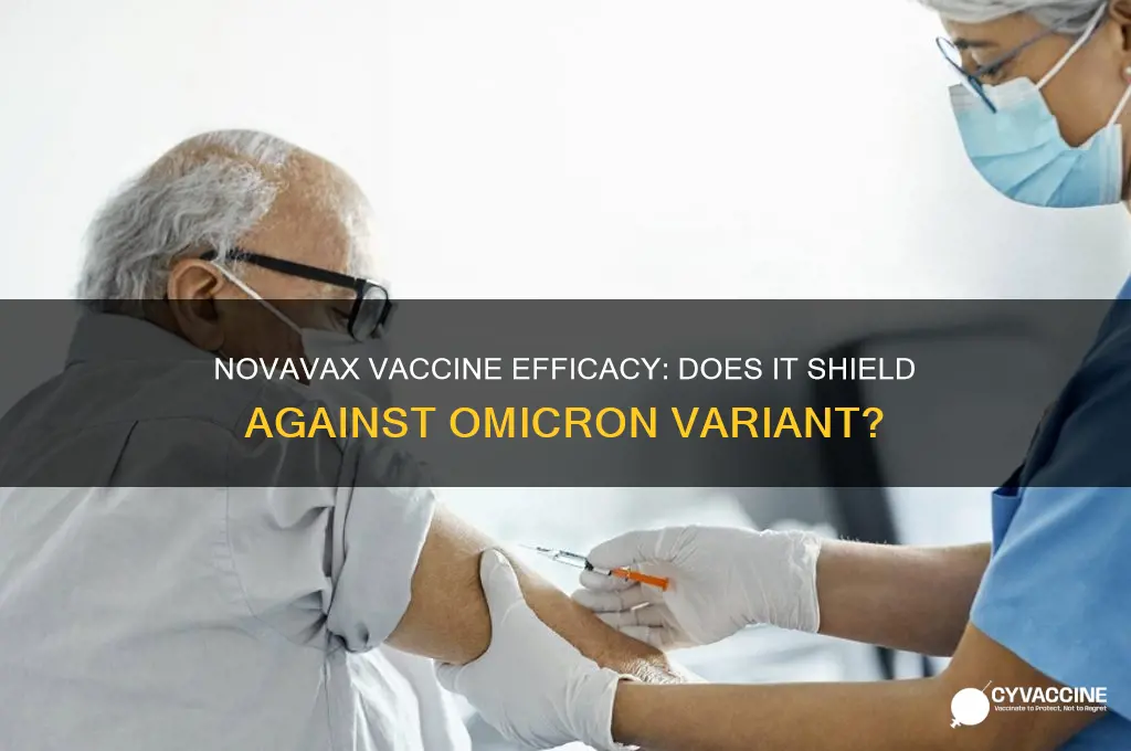 does novavax vaccine protect against omicron