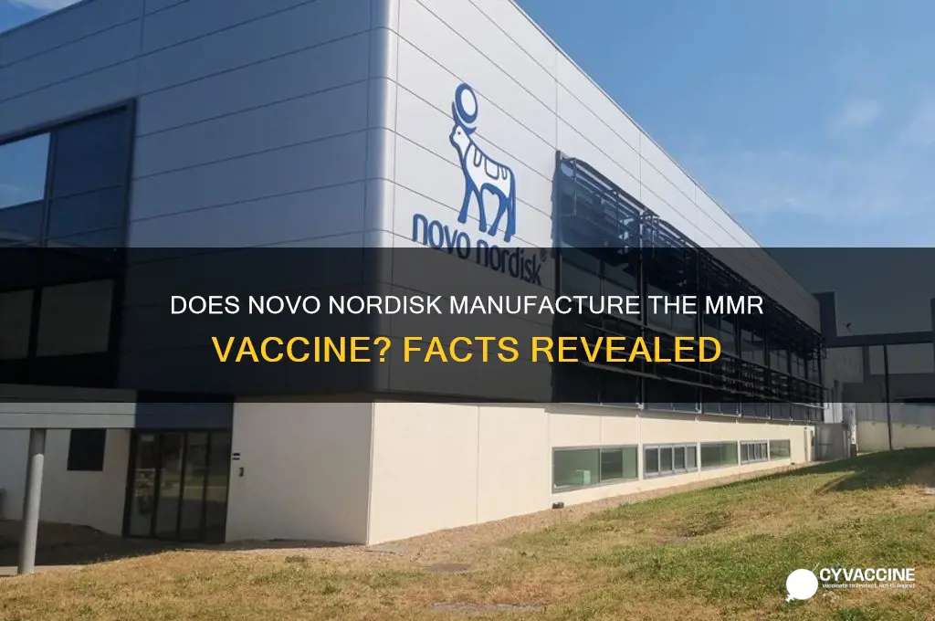 does novo nordisk produce mmr vaccine