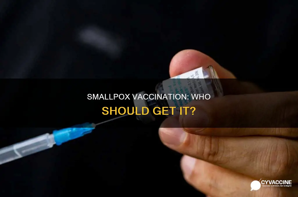 does one have to be vaccinated for smallpox
