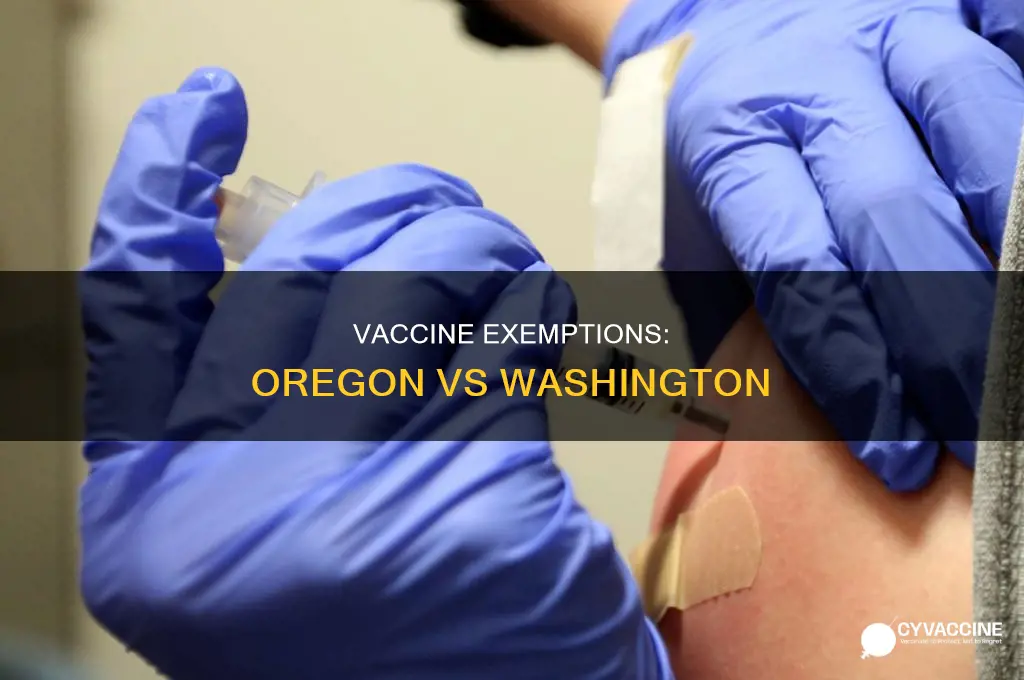 does oregon or washington have higher vaccine exemptions