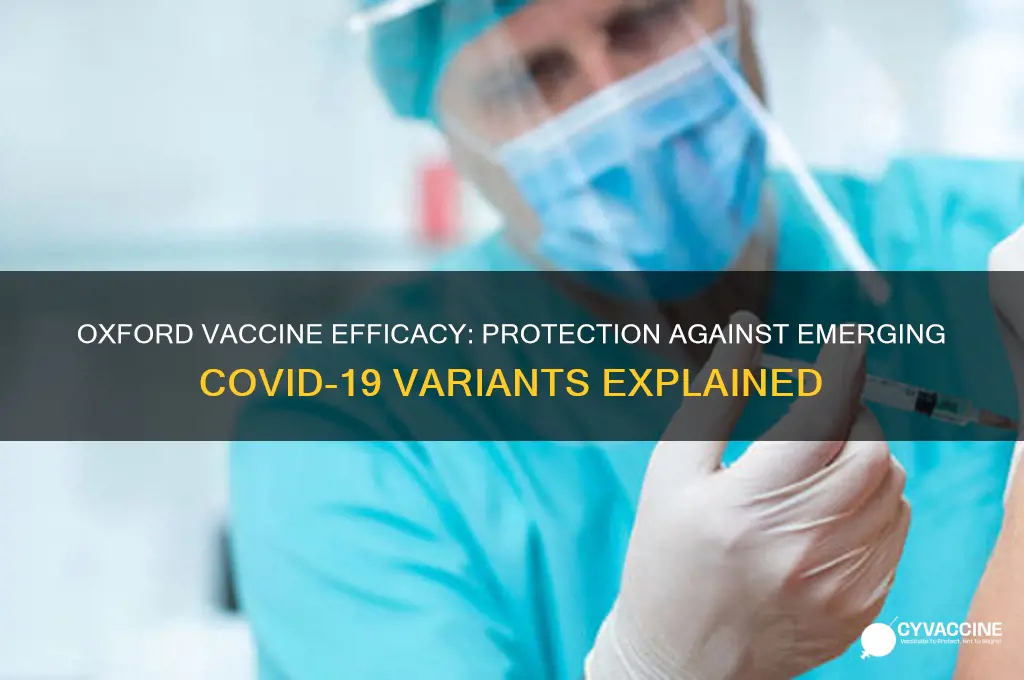 does oxford vaccine protect against variants