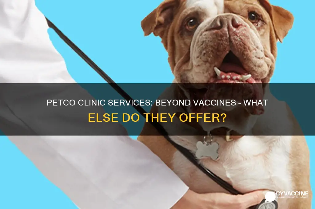 does petco clinic only provide vaccines