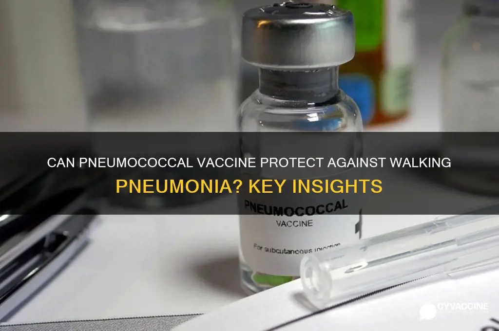 does pneumococcal vaccine prevent walking pneumonia