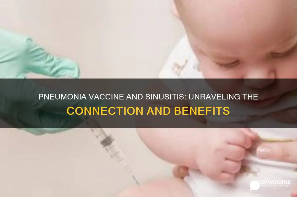 does pneumonia vaccine help with sinusitis
